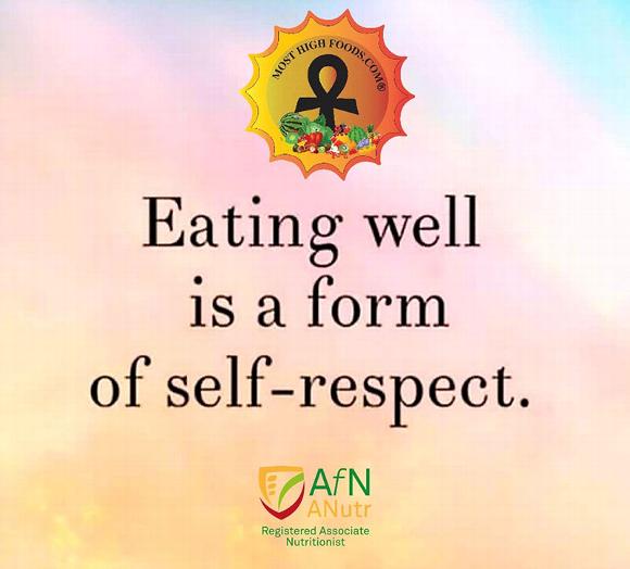 eating well is a form of self respect quote