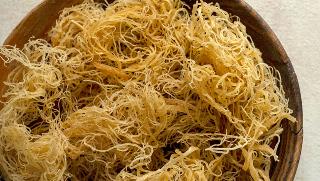 golden seamoss in bowl