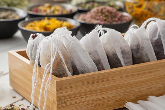 tea filled Muslin bags